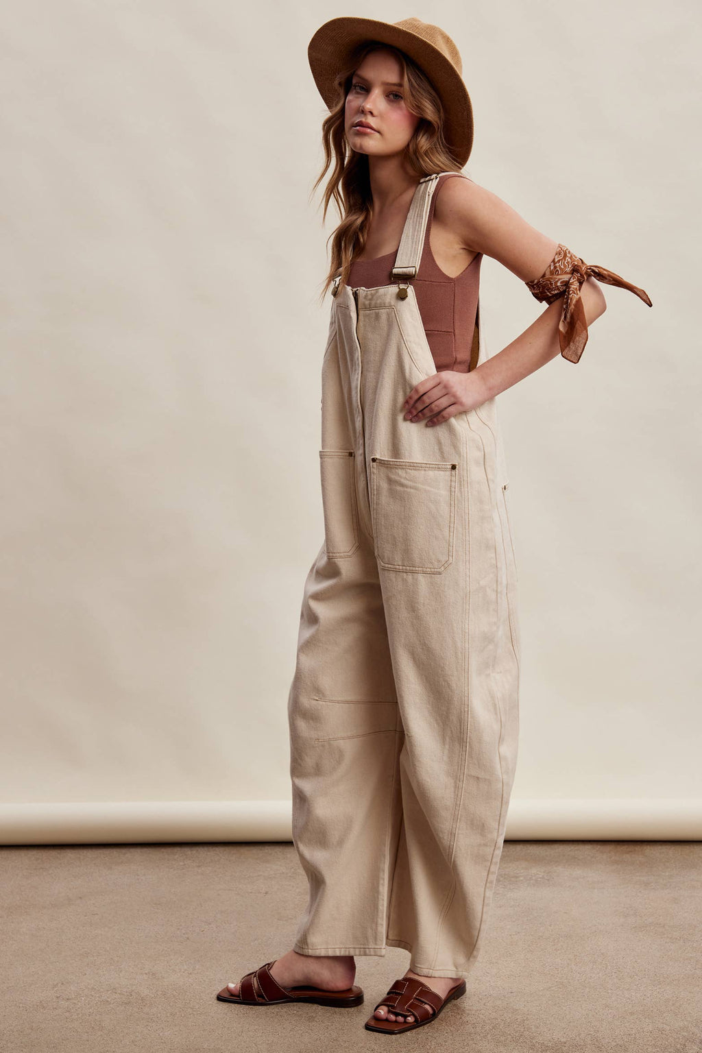 Rory Barrel Leg Overalls