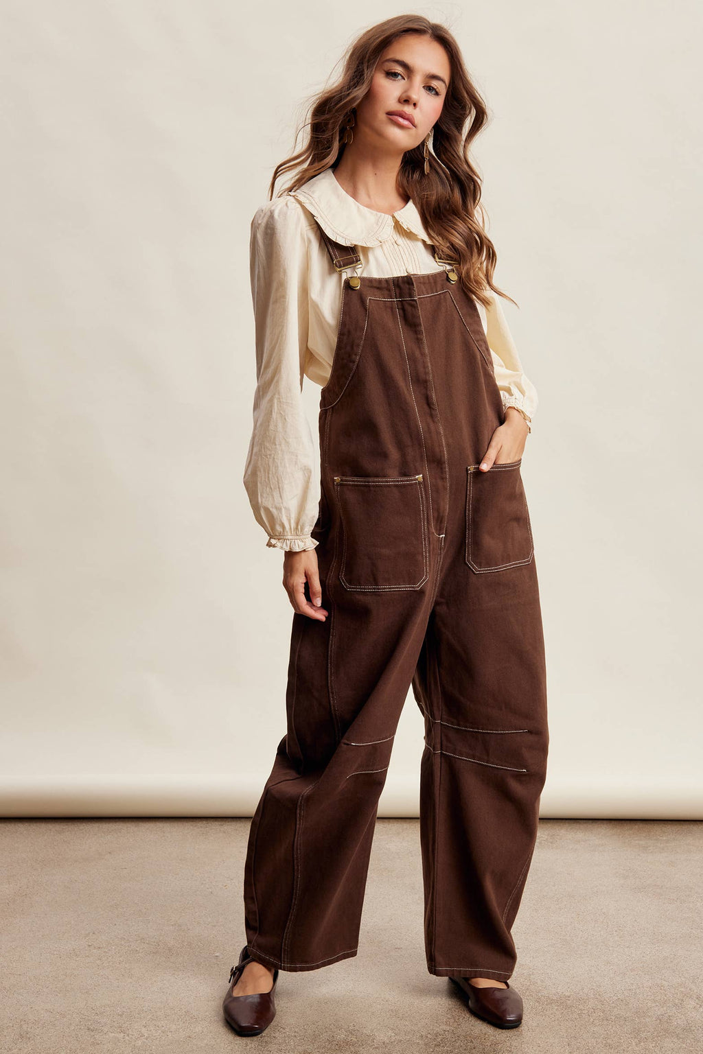 Rory Barrel Leg Overalls