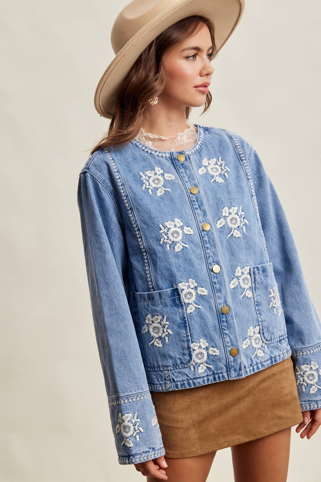 Andie Lined Denim Jacket