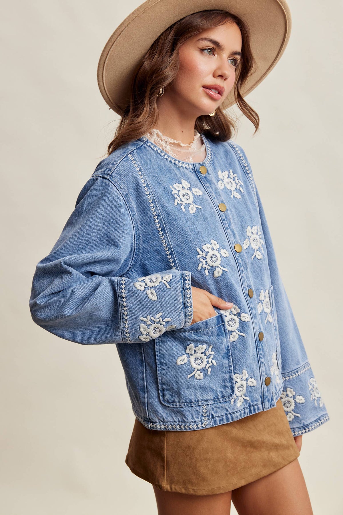 Andie Lined Denim Jacket