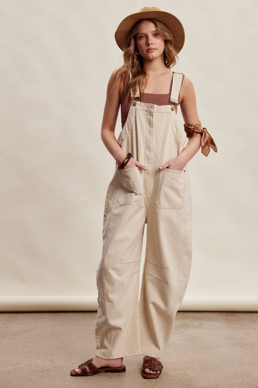 Rory Barrel Leg Overalls