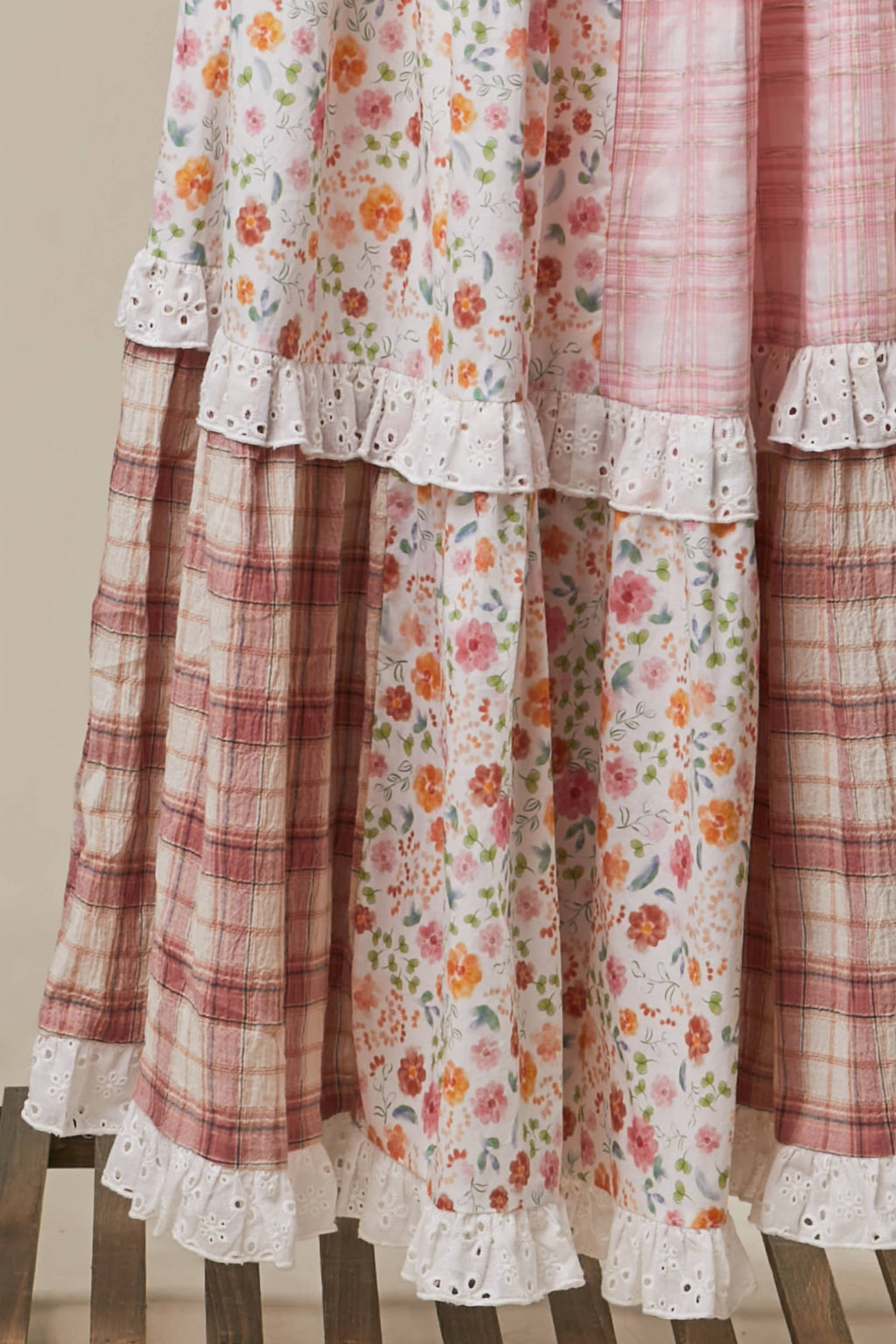 Patchwork Floral Dress
