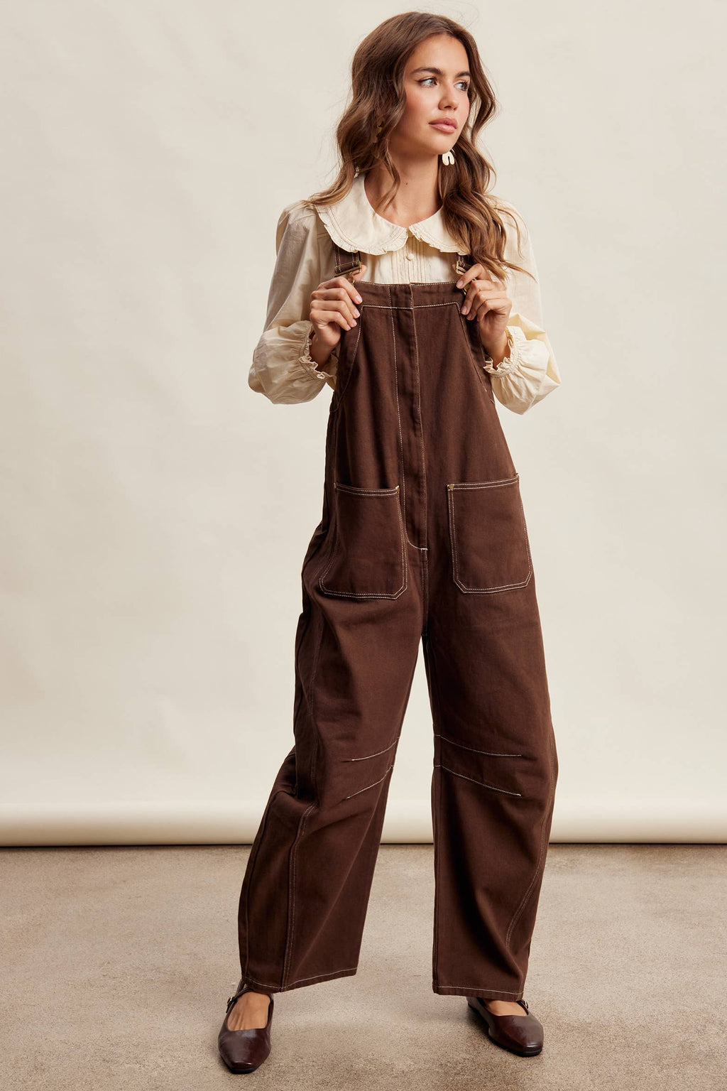 Rory Barrel Leg Overalls