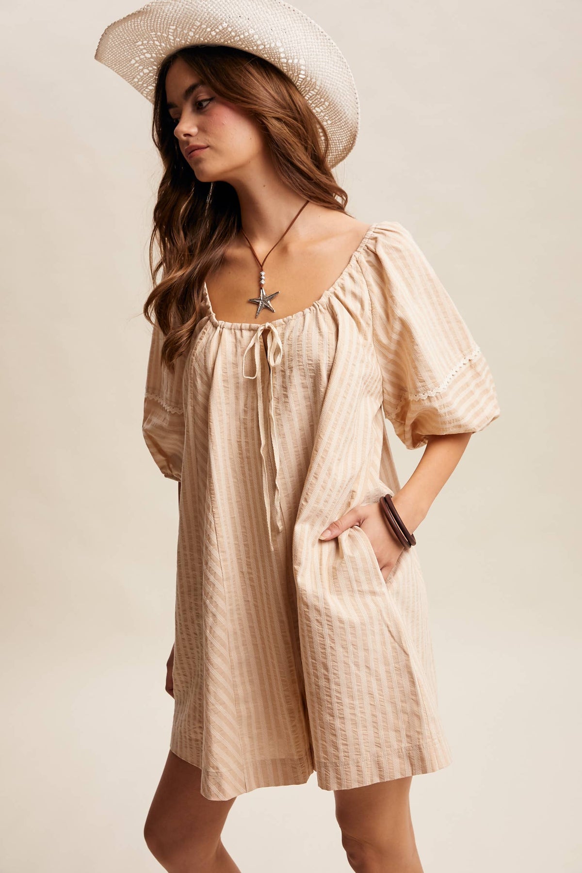 Felicity Puff Sleeve Romper