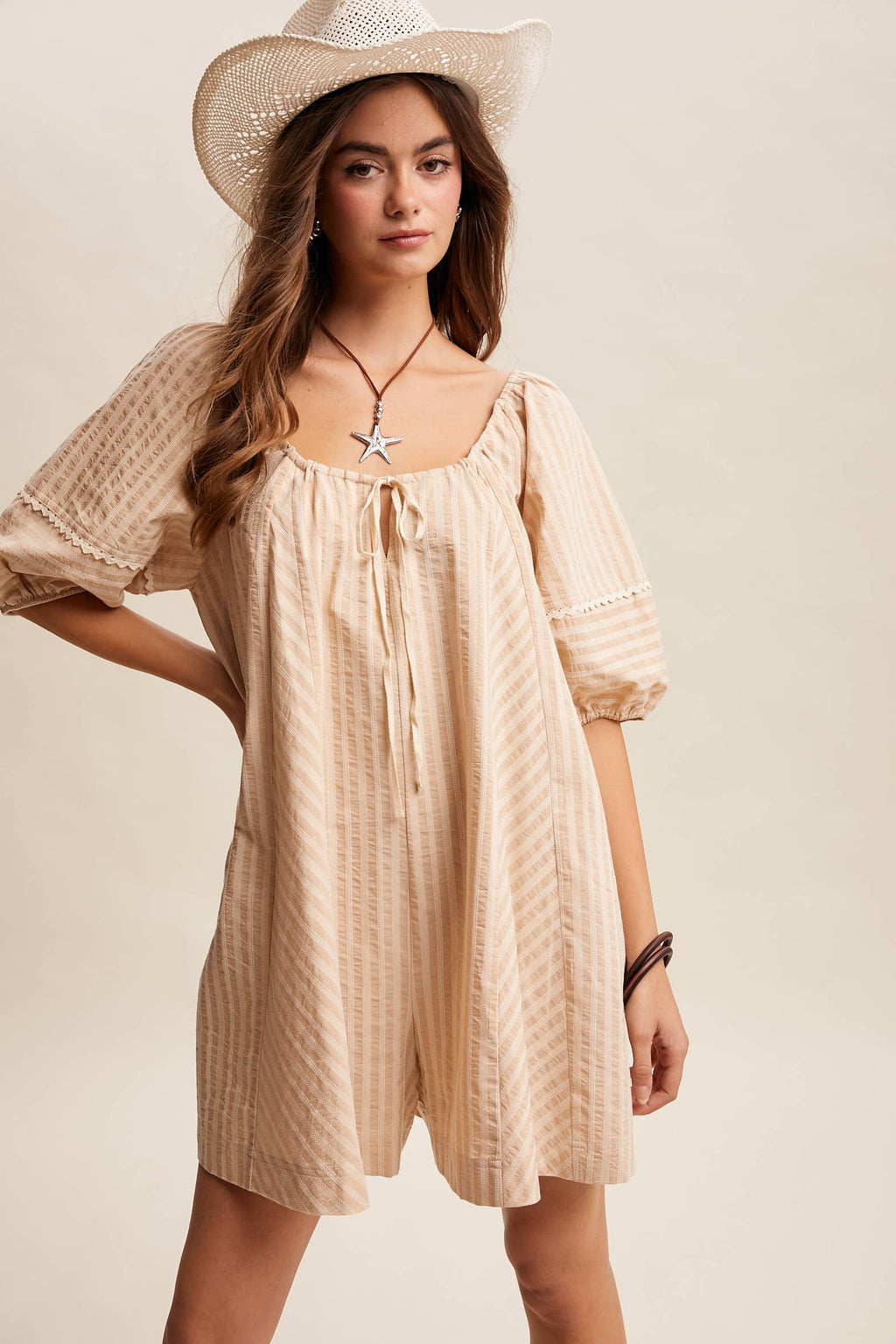 Felicity Puff Sleeve Romper