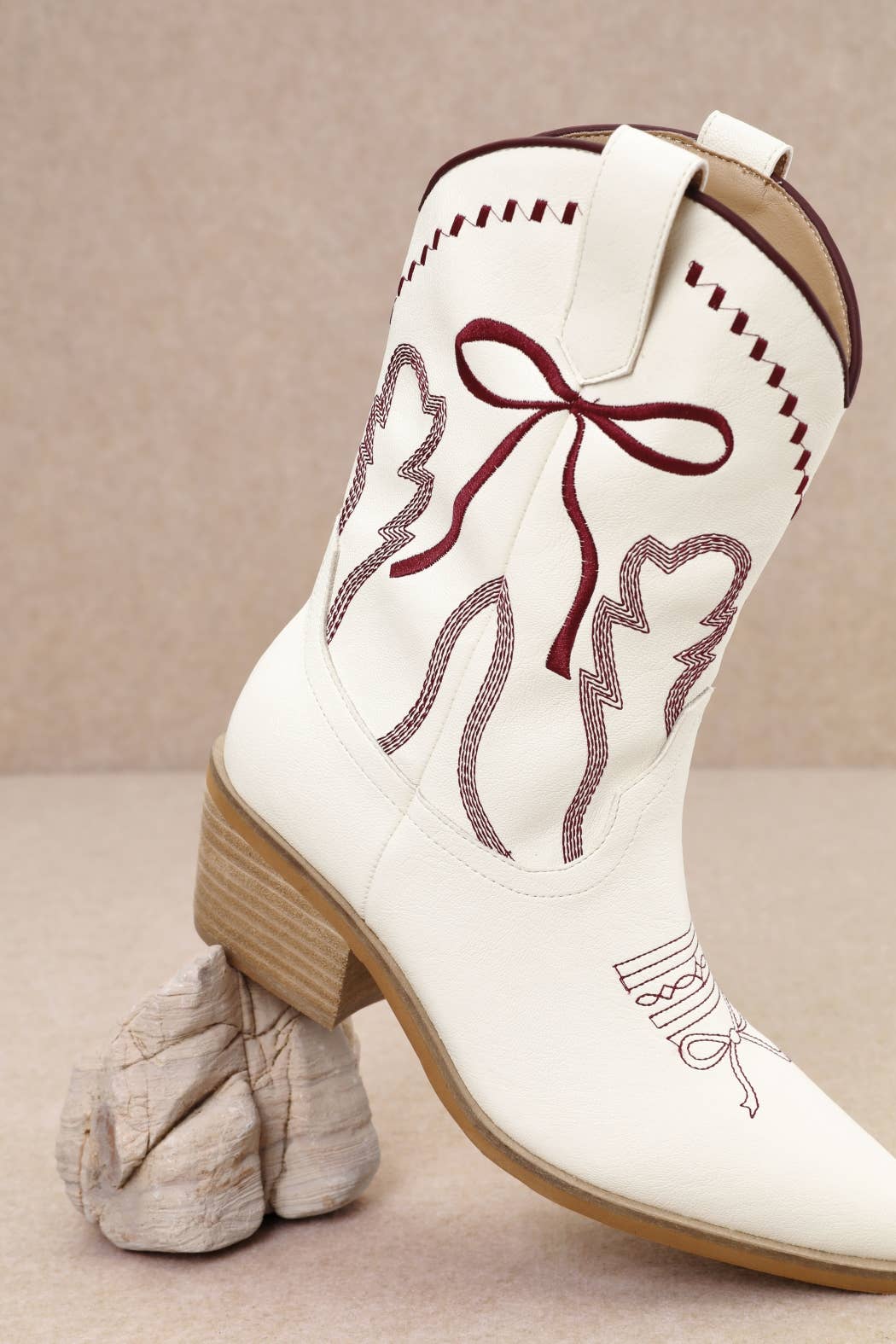 Pearl Western Ankle Boots