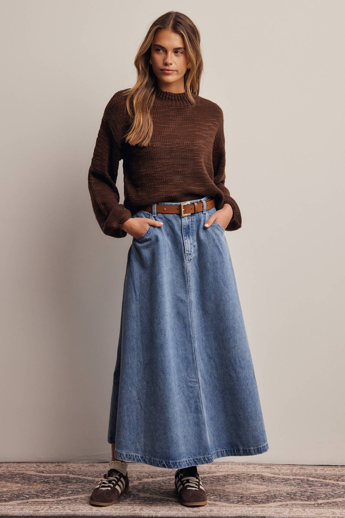 Chloe Marled Sweater