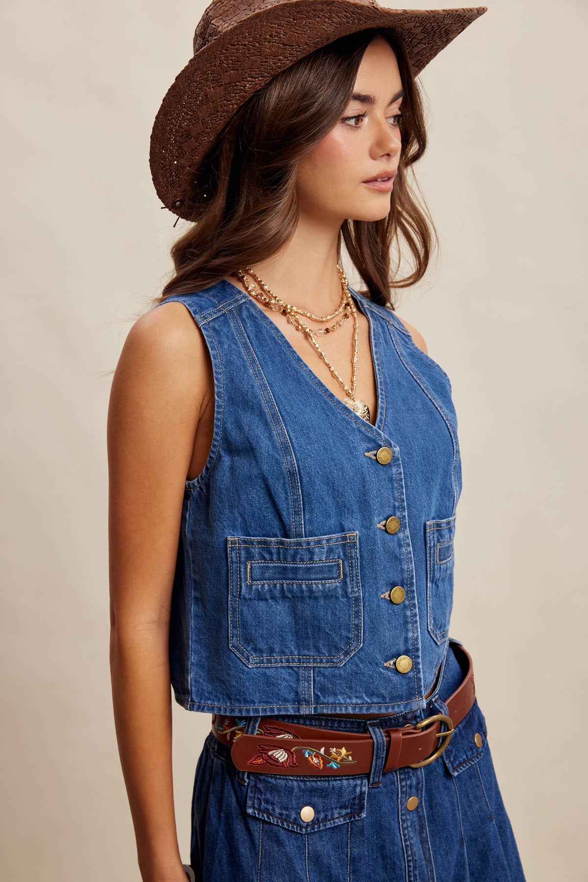 Dixie Denim Vest