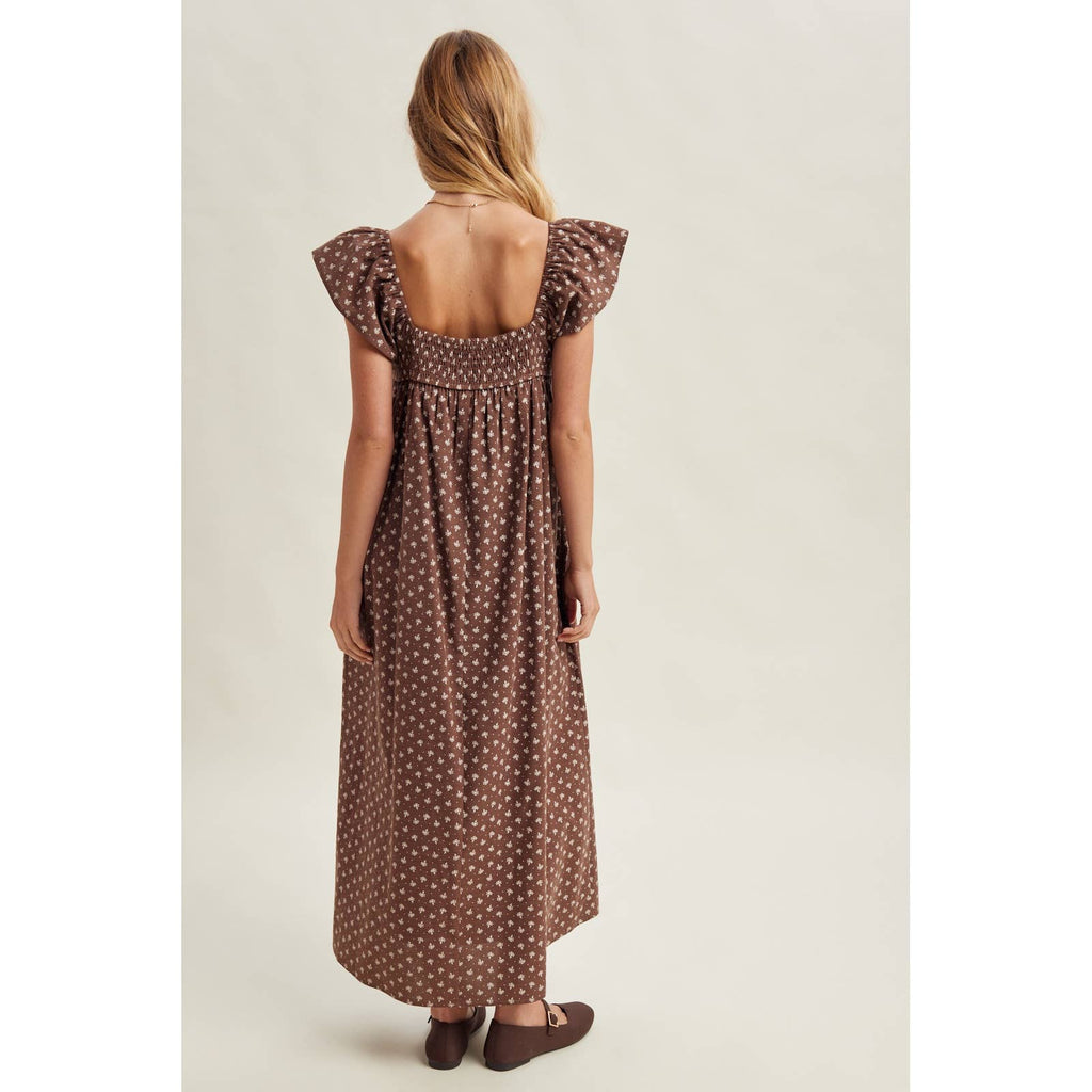 Daisy Floral Midi Dress