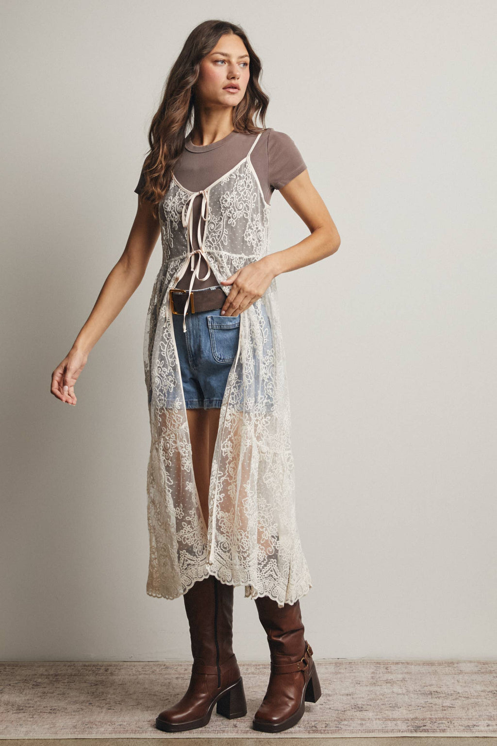Kimmie Lace Boho Vest